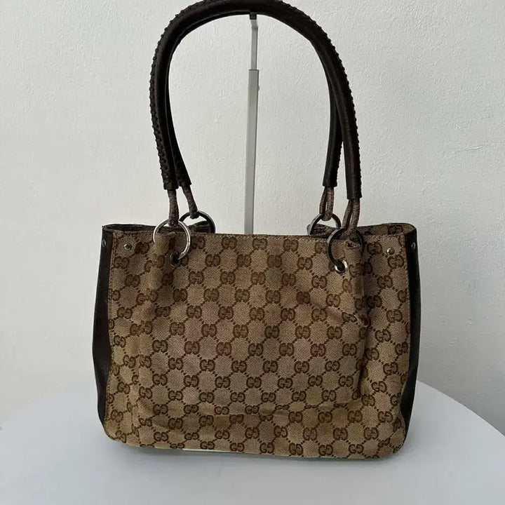 [BUNJANG] Gucci Vintage GG Canvas Shoulder Tote Bag / 구찌 빈티지 GG 캔버스 숄더 토트백