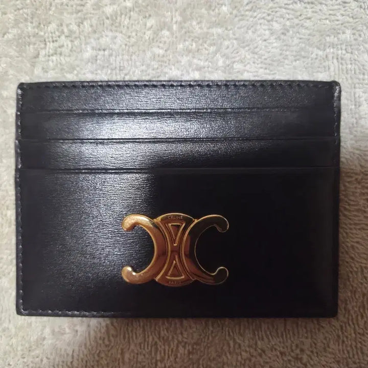 [BUNJANG] Celine Triomphe Card Holder Black / 셀린느트리옹프카드지갑