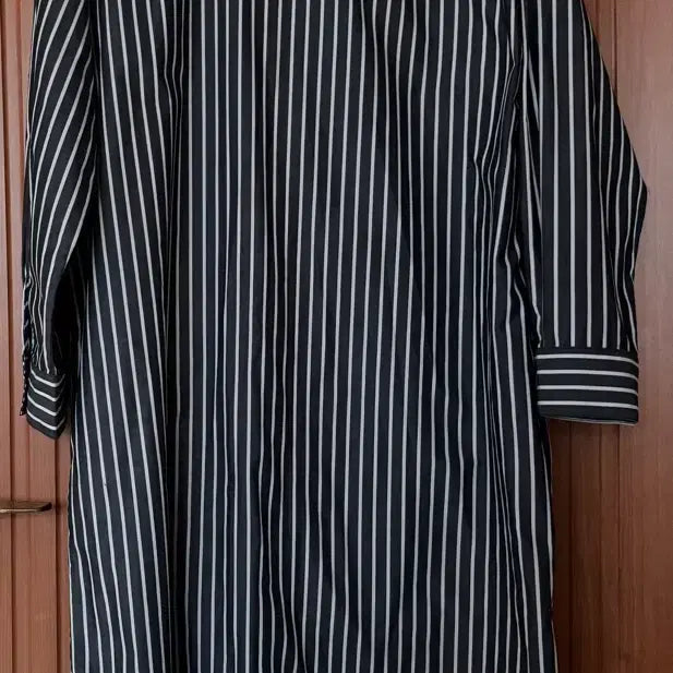 [BUNJANG] GU Striped Shirt Dress / GU 원피스 롱 셔츠형