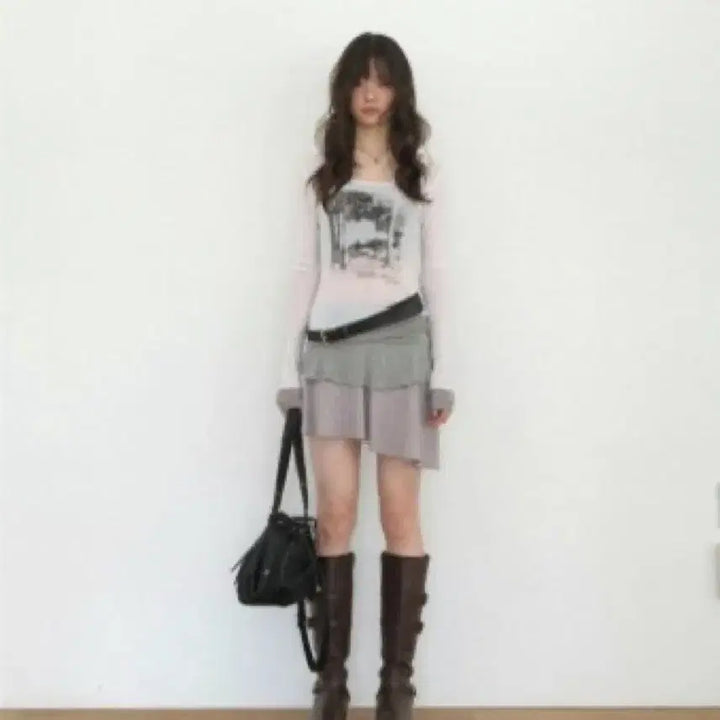 [BUNJANG] AZON MOA Frill Skirt / 애즈온 모아 프릴 스커트