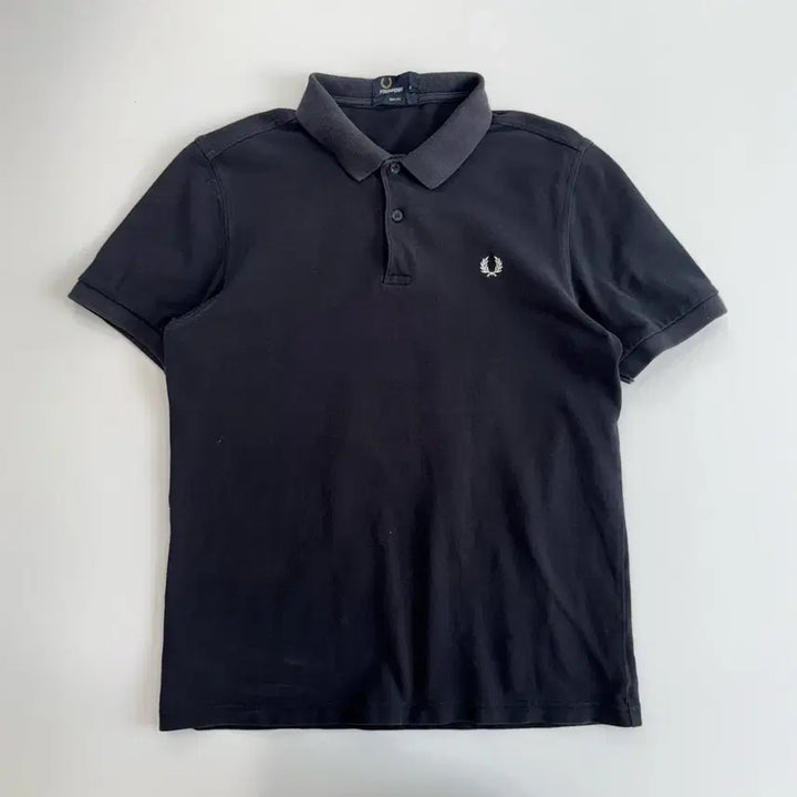 [BUNJANG] Fred Perry Small Logo Navy Polo T-Shirt / Fredperry 프레드페리 스몰로고 네이비 카라 반팔티