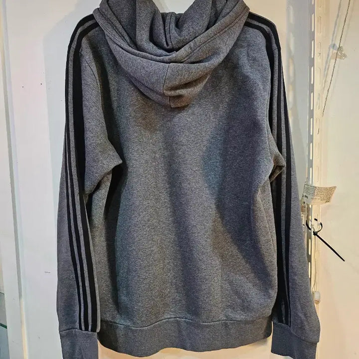 [BUNJANG] Adidas Three-Stripes Grey Hoodie / <만원빈티지>아디다스 삼선 회색 후드티