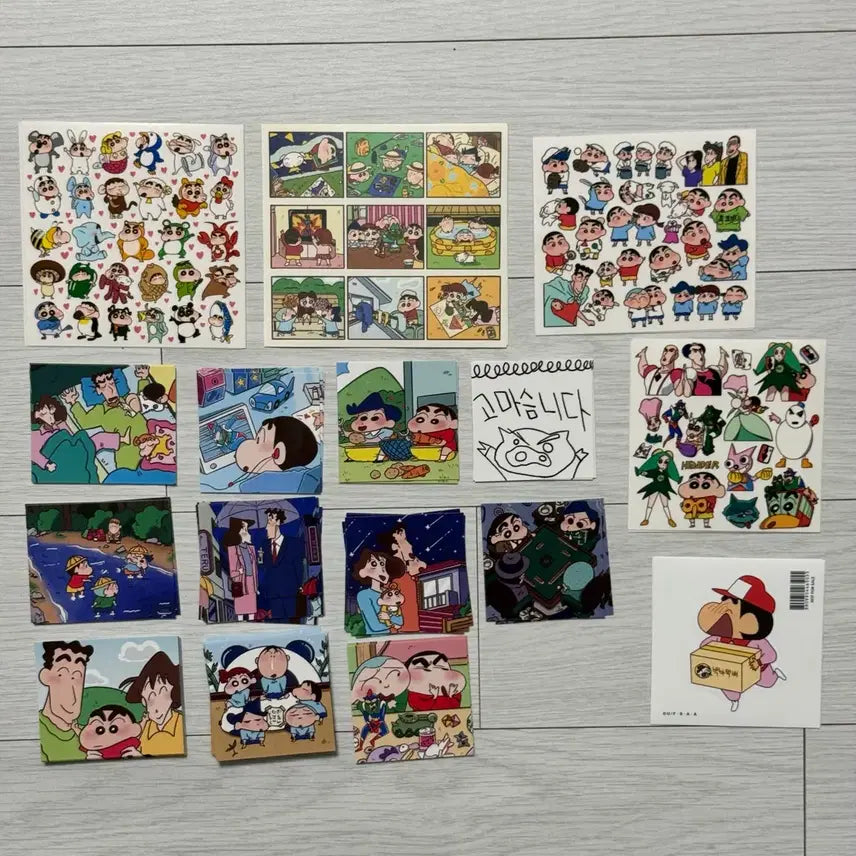 [BUNJANG] Crayon Shin-chan Stickers (Instant Stickers) / 짱구는 못말려 스티커, 인스
