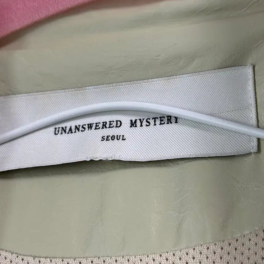 [BUNJANG] Unanswered Mystery Spring Faux Leather Blouson Jacket / 언앤써드미스테리 봄 레더 블루종