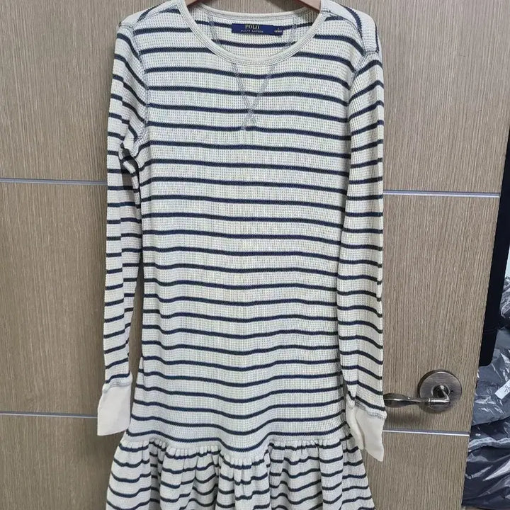 [BUNJANG] Polo Ralph Lauren Waffle Long Sleeve Dress S / 폴로 랄프로렌 와플 긴팔 원피스 s
