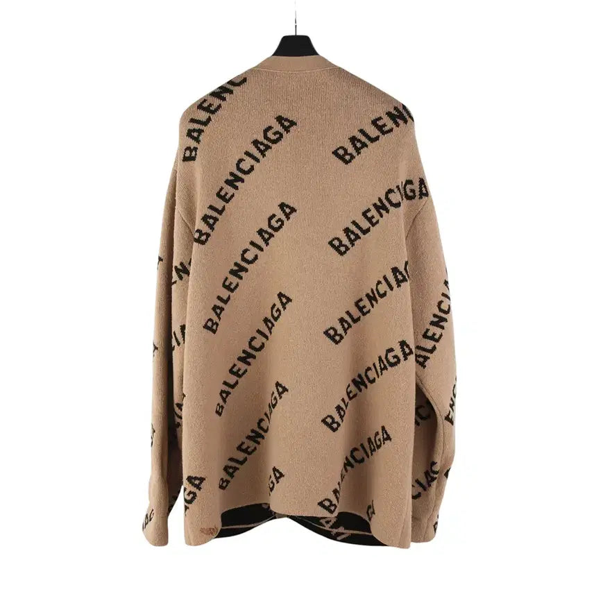 [BUNJANG] Balenciaga All Over Logo Cardigan XL / 발렌시아가 652394 T1567 올오버 로고 가디건 XL사이즈3709