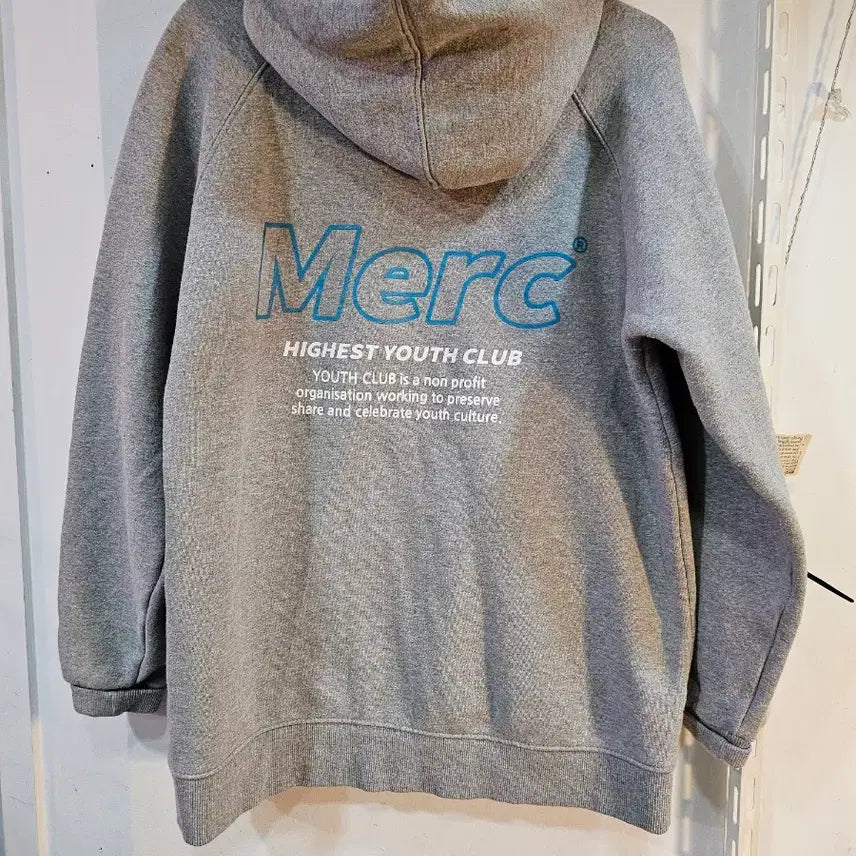 [BUNJANG] Merc Grey Hoodie - Size M / <만원빈티지>Merc 회색 후드티