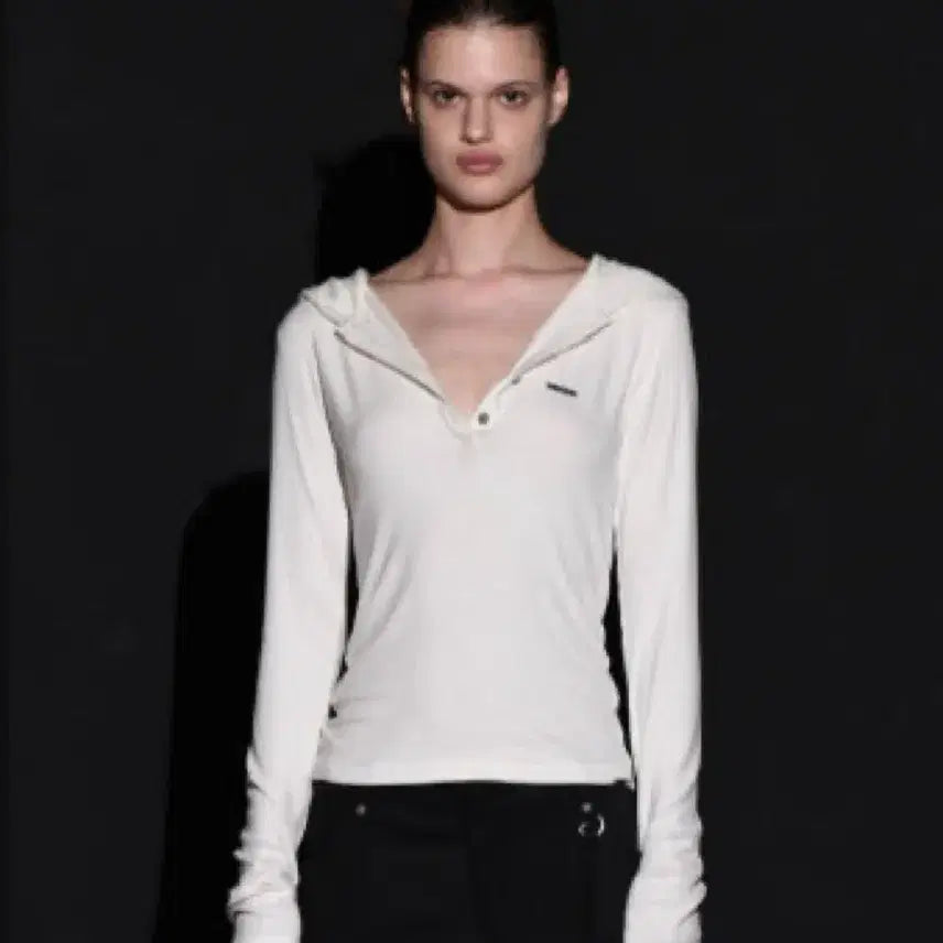[BUNJANG] Bohemian Seoul Hooded Button Warmer T-Shirt / 보헤미안서울 후드 버튼 워머티