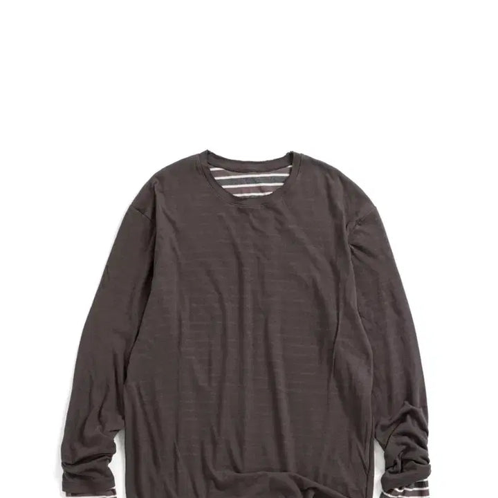 [BUNJANG] HAECHING ROOM Two Face Stripe T-shirt Brown / 해칭룸 투 페이스 스트라이프 티셔츠 브라운