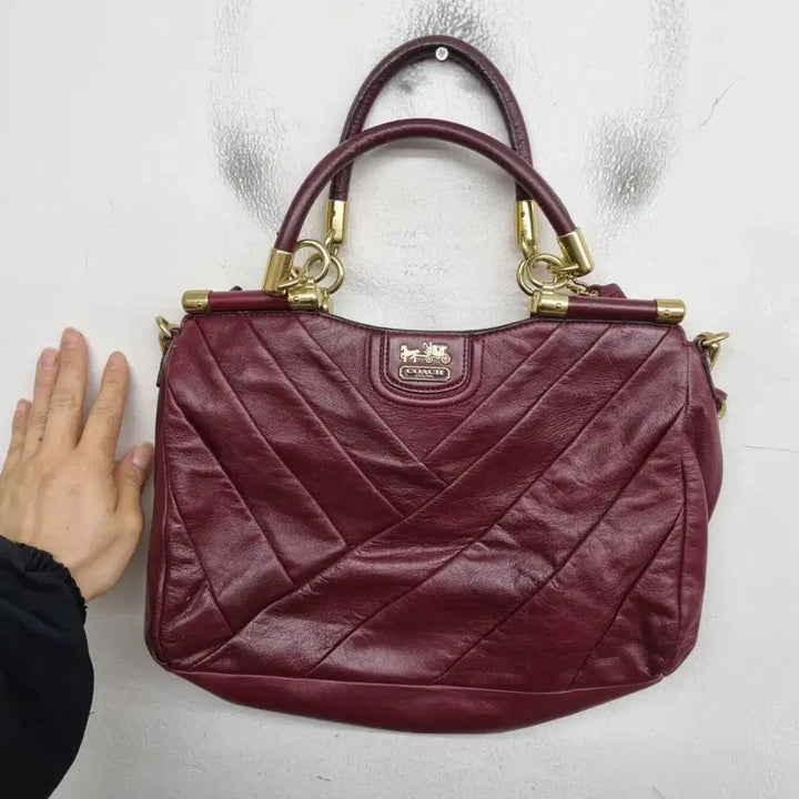 [BUNJANG] Coach Leather Tote Bag Handbag / [free size] COACH 코치 가죽 토트백 핸드백