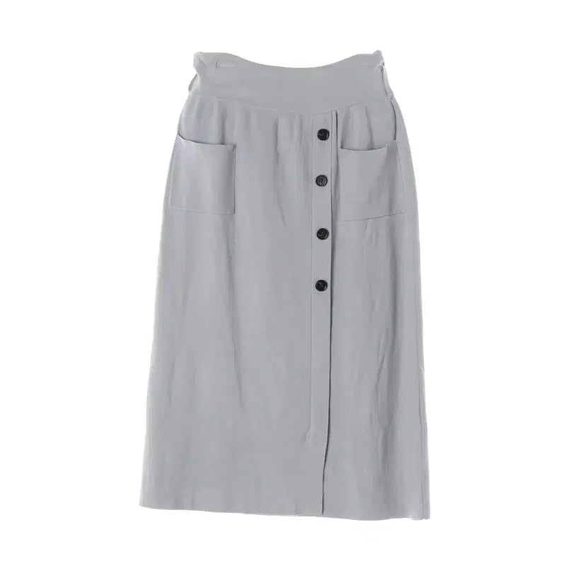 [BUNJANG] Rayon Poly Long Skirt (Women&