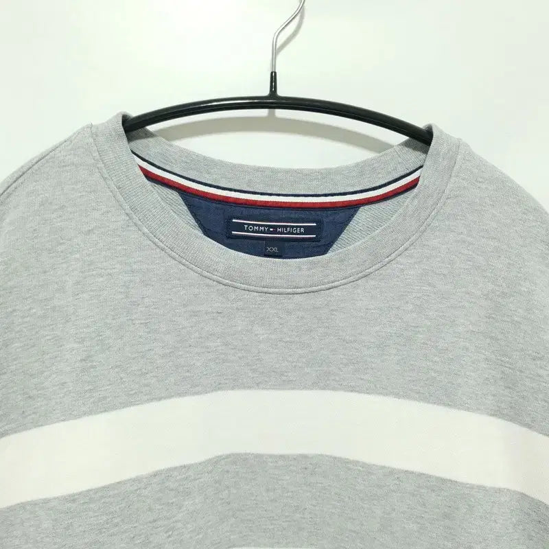 [BUNJANG] Tommy Hilfiger Striped Sweatshirt XXL / 타미힐피거 스트라이프 맨투맨 XXL_M2623