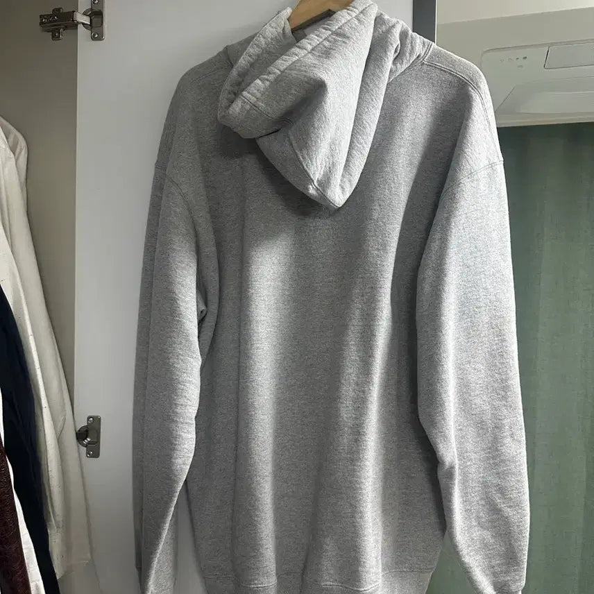 [BUNJANG] Supreme x Burberry Collaboration Box Logo Hoodie - Grey (XXL) / 슈프림 버버리 콜라보 후드티 그레이 XXL
