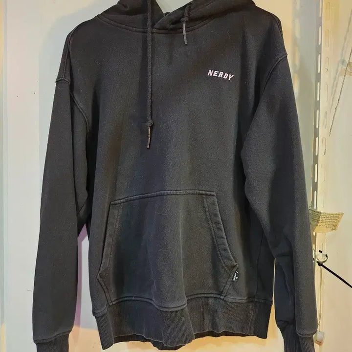 [BUNJANG] NERDY Black Hoodie / <만원빈티지>널디 NERDY 블랙 후드티