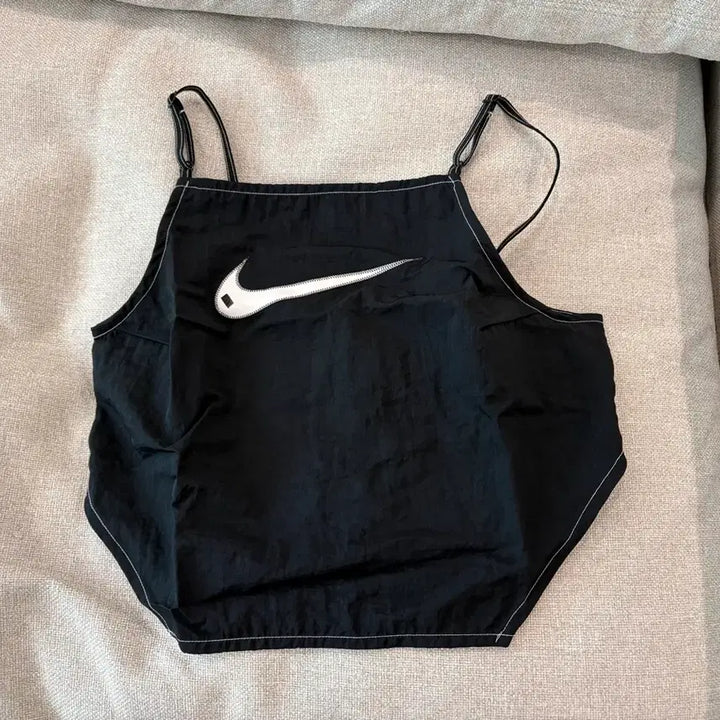 [BUNJANG] Nike Black Swoosh Tank Top / 나이키 블랙 스우시 나시 탑