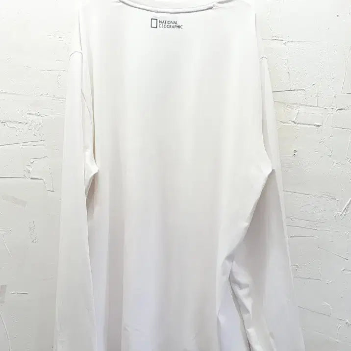 [BUNJANG] National Geographic White Long Sleeve T-Shirt Size 115 / <새상품> 내셔널지오그래픽 화이트 긴팔 티셔츠 115