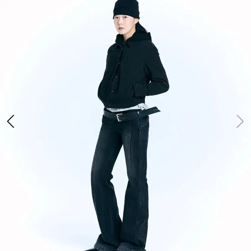 [BUNJANG] Symm Dart Flared Jeans (Black) / symm Dart Flared Jeans (Black)
