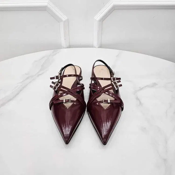 [BUNJANG] Gucci Serafin Strap Slingback 37 New / 구찌 세라핀 스트랩 슬링백 796015 37 새상품