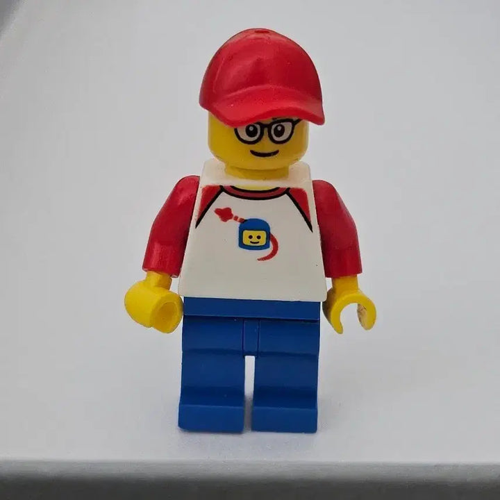 [BUNJANG] LEGO Minifigure Red Hat Glasses / 레고 미니피겨 빨간모자 안경