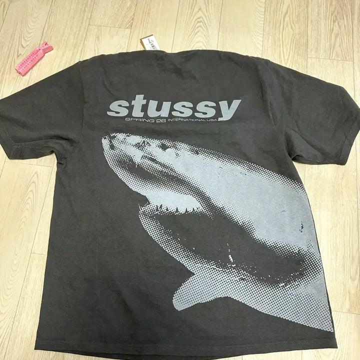 [BUNJANG] Stussy Shark Logo Short Sleeve T-Shirt / 스투시 샤크 반팔티 L