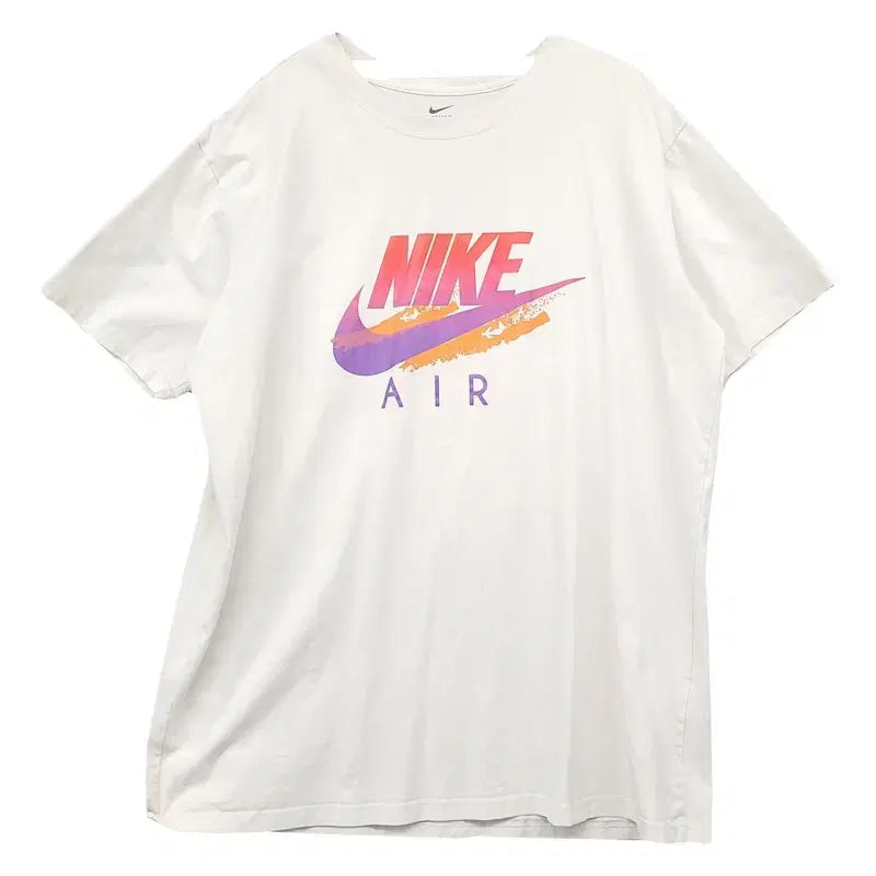[BUNJANG] Nike Printing White T-Shirt / 나이키 프린팅 화이트 반팔티 2XL