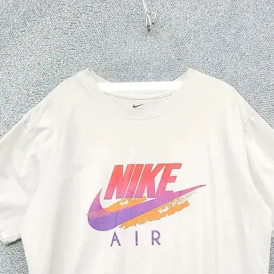 [BUNJANG] Nike Printing White T-Shirt / 나이키 프린팅 화이트 반팔티 2XL
