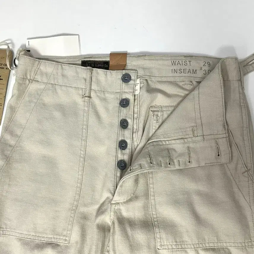 [SOLD OUT] [새상품] RRL 리미티드 에디션 퍼티그 팬츠 에크루 29/30