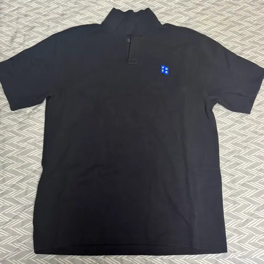 [BUNJANG] Ader Error Significant TRS Tag Polo T-Shirt Black XL / 아더에러 시그니피컨트 TRS 태그 폴로 티셔츠 블랙 (XL)