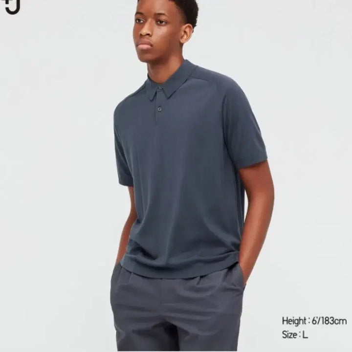 [BUNJANG] Uniqlo +J Silk Blend Knit Polo Shirt / 유니클로 +j 니트 카라 L