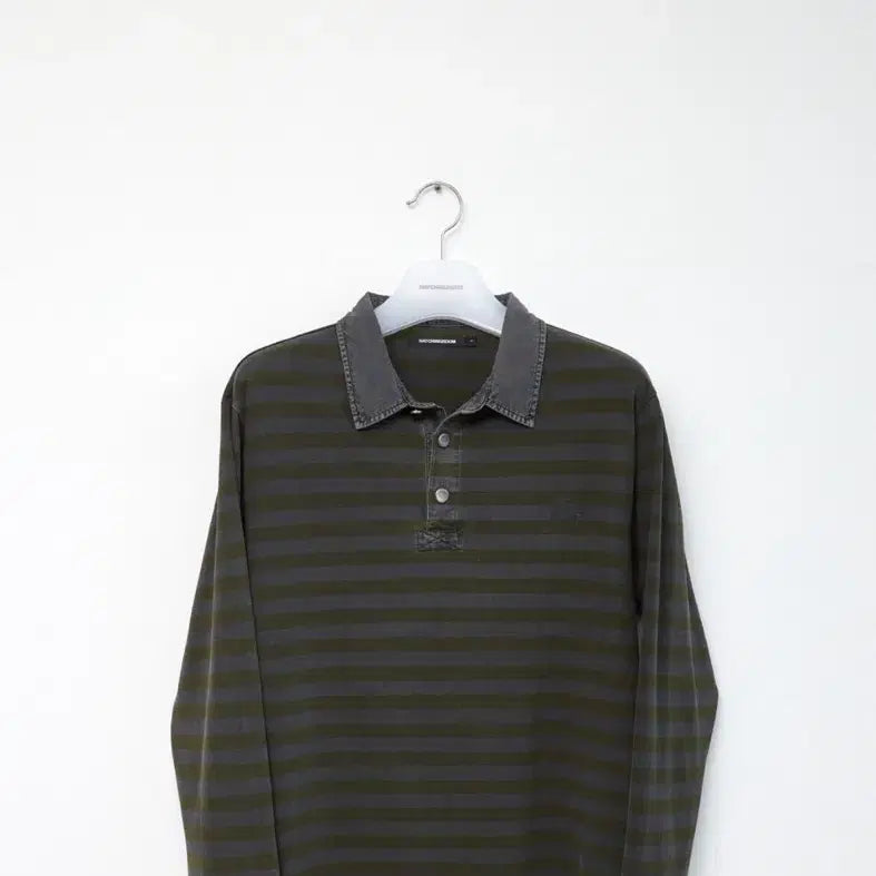 [BUNJANG] HAECHING ROOM Striped Polo T-Shirt / 해칭룸 스트라이프 폴로 티셔츠