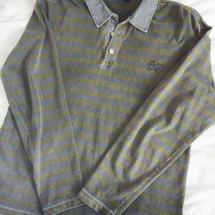 [BUNJANG] HAECHING ROOM Striped Polo T-Shirt / 해칭룸 스트라이프 폴로 티셔츠