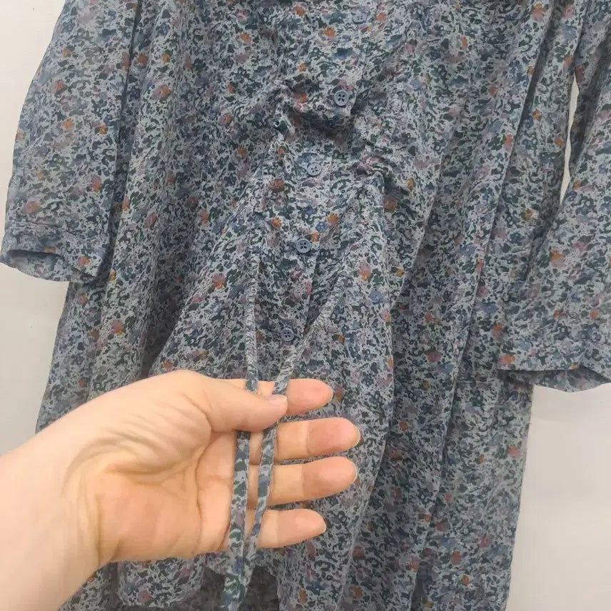 [BUNJANG] Thursday Island Floral Print Long Shirt M / Thursday Island잔꽃무늬 롱셔츠90(M)미사용