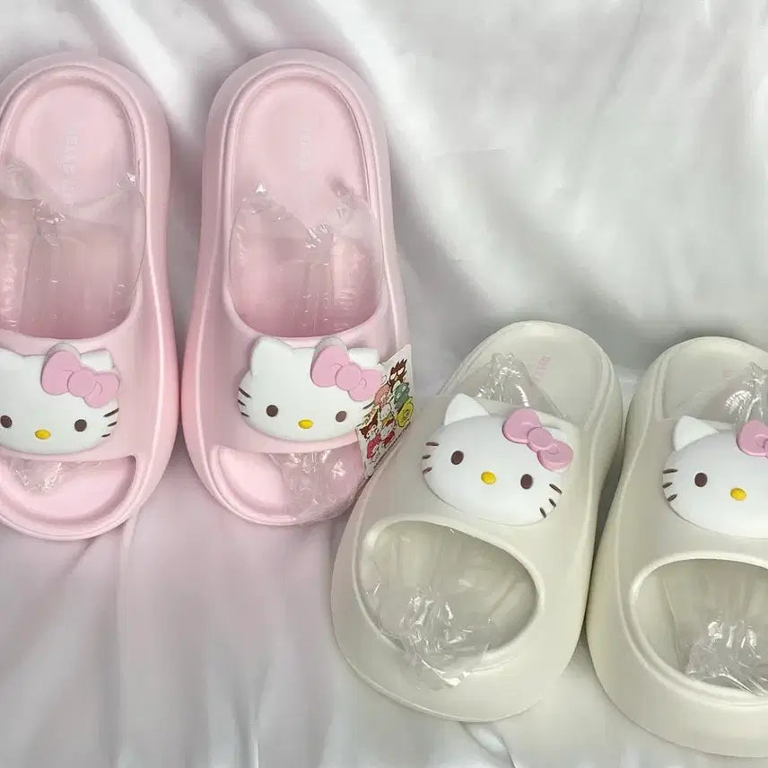 [BUNJANG] Hello Kitty Height Increasing Slippers / 헬로키티 미끄럼방지 키높이 슬리퍼