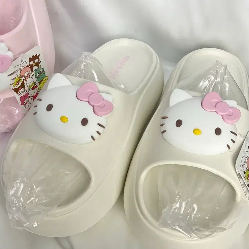 [BUNJANG] Hello Kitty Height Increasing Slippers / 헬로키티 미끄럼방지 키높이 슬리퍼