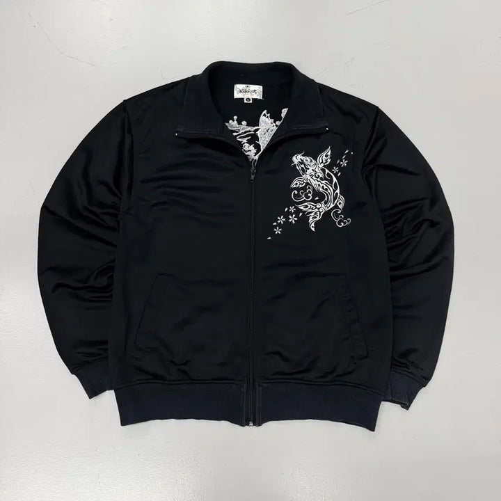[BUNJANG] Karakuri Tamashii Oriental Carp Embroidery Track Jersey Set Up / 카라쿠리 타마시 잉어자수 오리엔탈 트랙 져지 셋업 세트