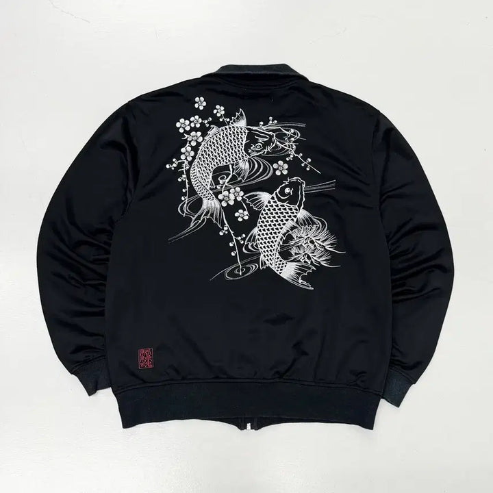 [BUNJANG] Karakuri Tamashii Oriental Carp Embroidery Track Jersey Set Up / 카라쿠리 타마시 잉어자수 오리엔탈 트랙 져지 셋업 세트