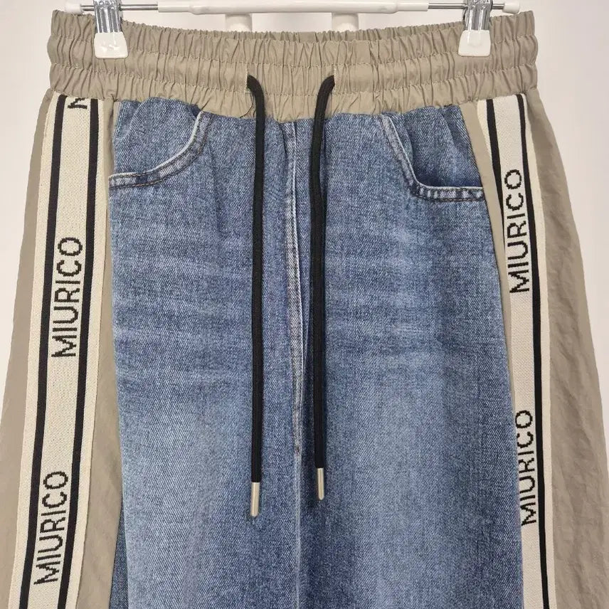 [BUNJANG] MIURICO Denim Mix Long Skirt / MIURICO 데님 믹스 롱 스커트