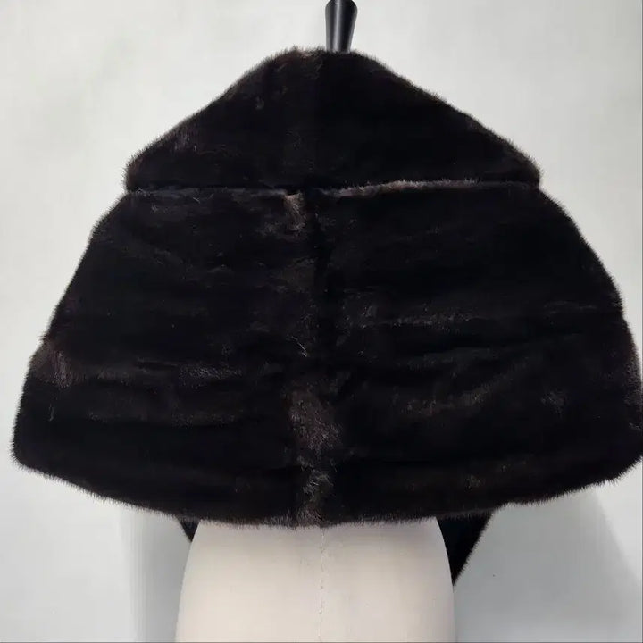 [BUNJANG] SAGA ROYAL Natural Mink Stole Dark Brown / SAGA ROYAL 사가밍크 로열 천연 밍크 숄 스톨 다크브라운