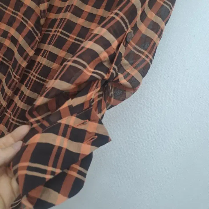 [BUNJANG] Jisun Chiffon Long Shirt Size 100 / 지섄 쉬폰 롱셔츠100