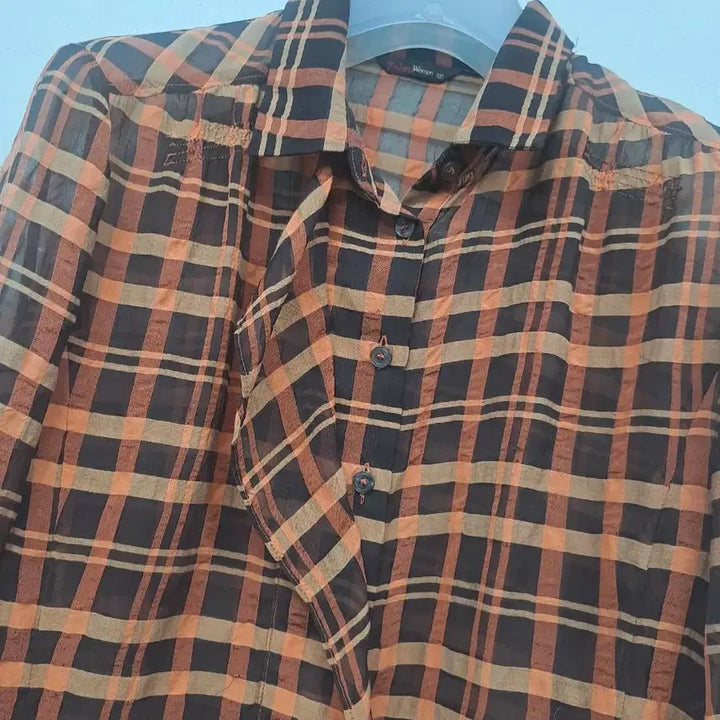 [BUNJANG] Jisun Chiffon Long Shirt Size 100 / 지섄 쉬폰 롱셔츠100