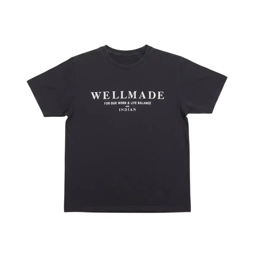[BUNJANG] Well Made Printing Round T-Shirt BK / 남성95 / 웰메이드 프린팅 라운드티셔츠BK 37-146