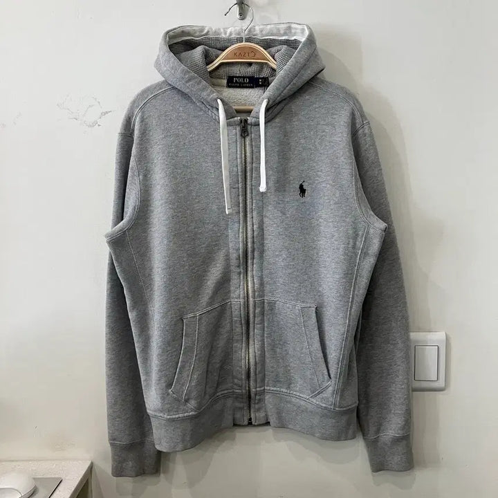 [BUNJANG] Polo Ralph Lauren Waffle Hoodie Grey / 34 폴로 와플 후드집업 그레이