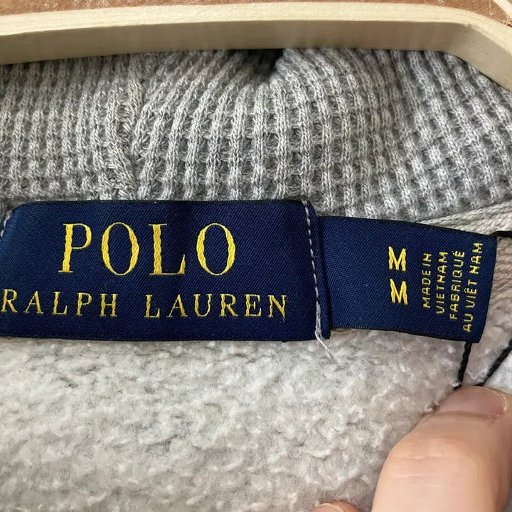 [BUNJANG] Polo Ralph Lauren Waffle Hoodie Grey / 34 폴로 와플 후드집업 그레이