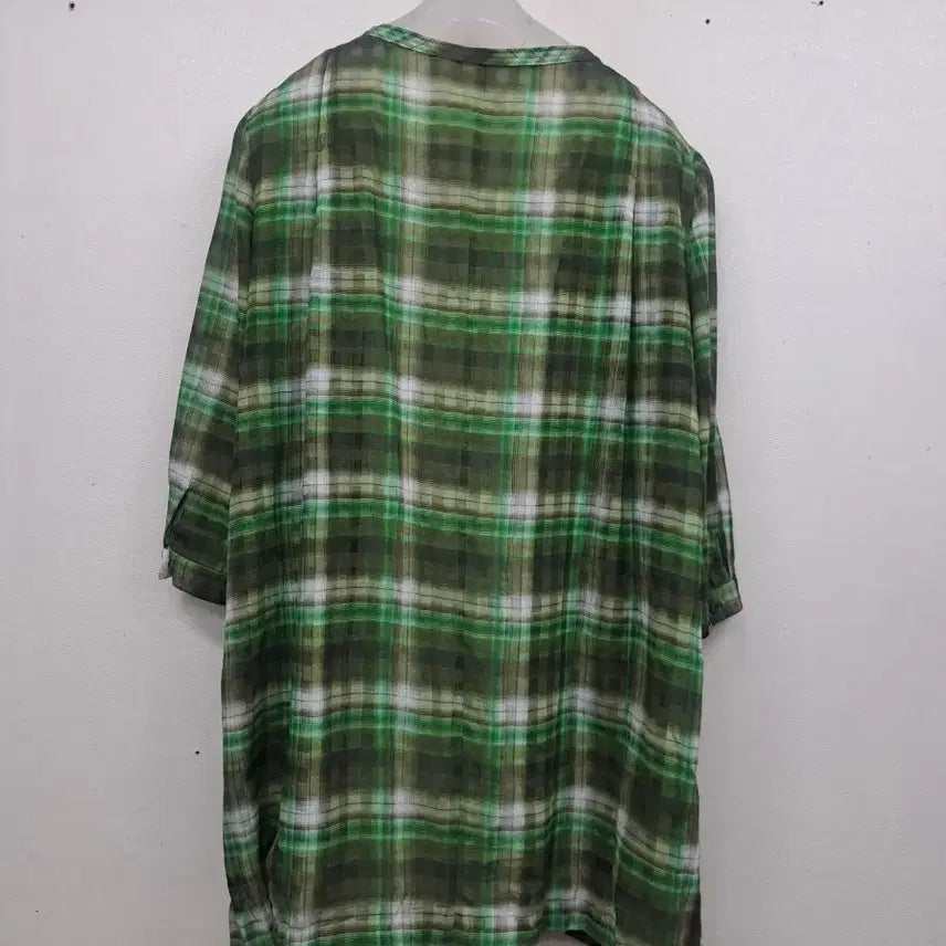 [BUNJANG] Crocodile Chiffon Long Shirt Size 105 / 크로커다일 쉬폰 롱셔츠105