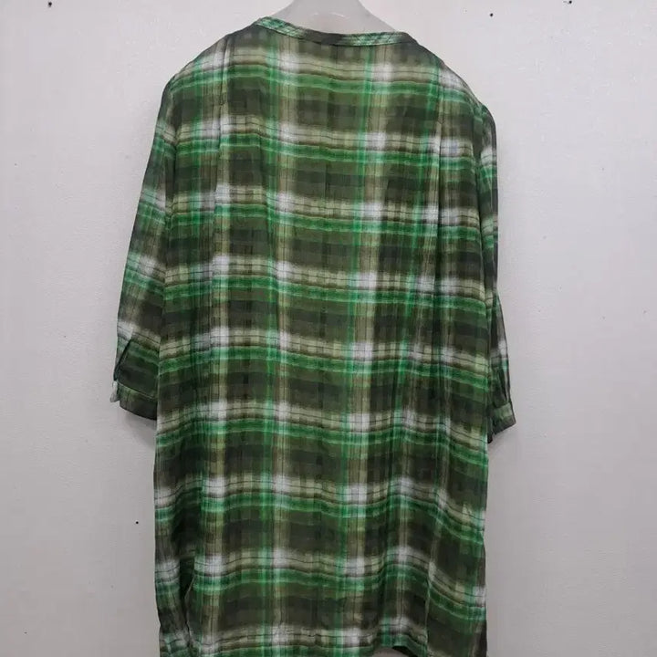 [BUNJANG] Crocodile Chiffon Long Shirt Size 105 / 크로커다일 쉬폰 롱셔츠105