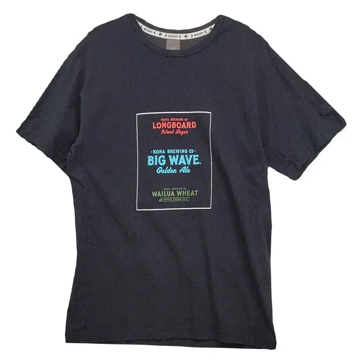 [BUNJANG] Descente Printing Short Sleeve T-shirt Navy M / 데상트 프린팅 네이비 반팔티 M