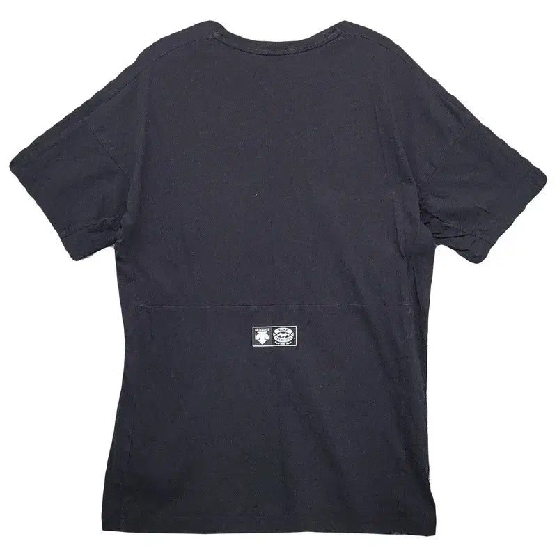 [BUNJANG] Descente Printing Short Sleeve T-shirt Navy M / 데상트 프린팅 네이비 반팔티 M