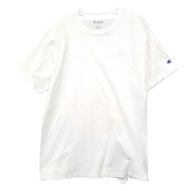[BUNJANG] Champion White Cotton T-Shirt (L) / 챔피온 화이트 반팔티 L