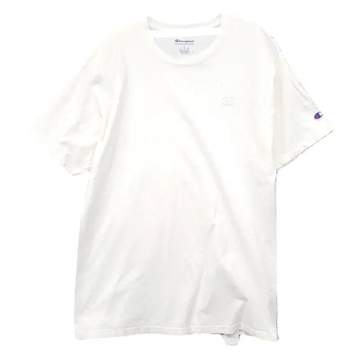 [BUNJANG] Champion White Cotton T-Shirt (L) / 챔피온 화이트 반팔티 L