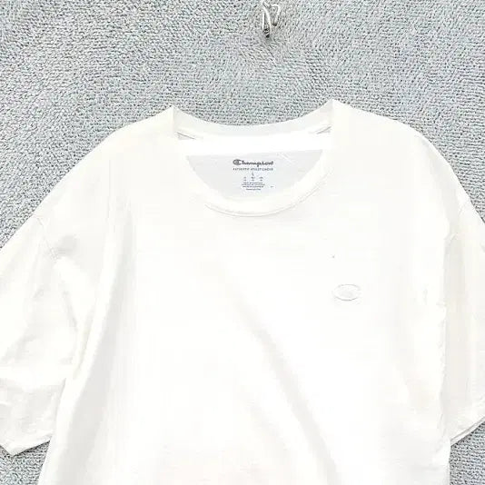 [BUNJANG] Champion White Cotton T-Shirt (L) / 챔피온 화이트 반팔티 L